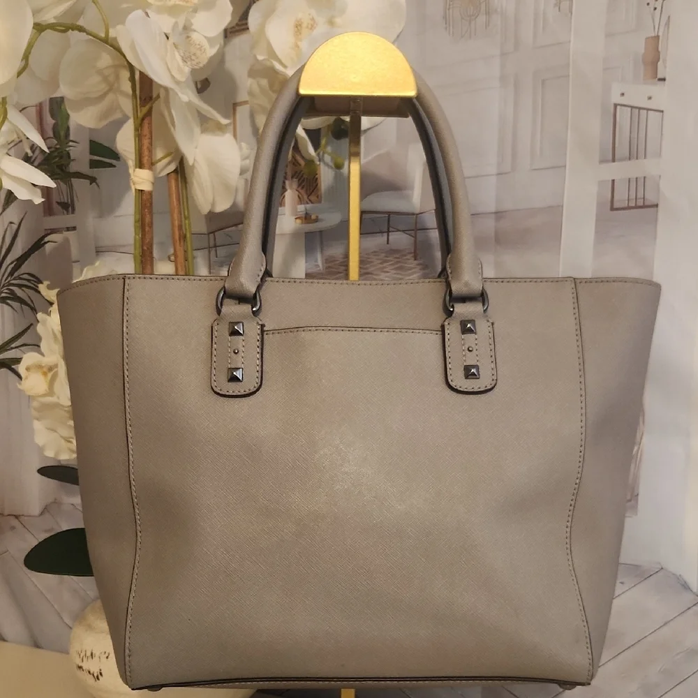 Michael Kors Gray 3 Way Crossbody Tote with Branded Lining. Great Condition!